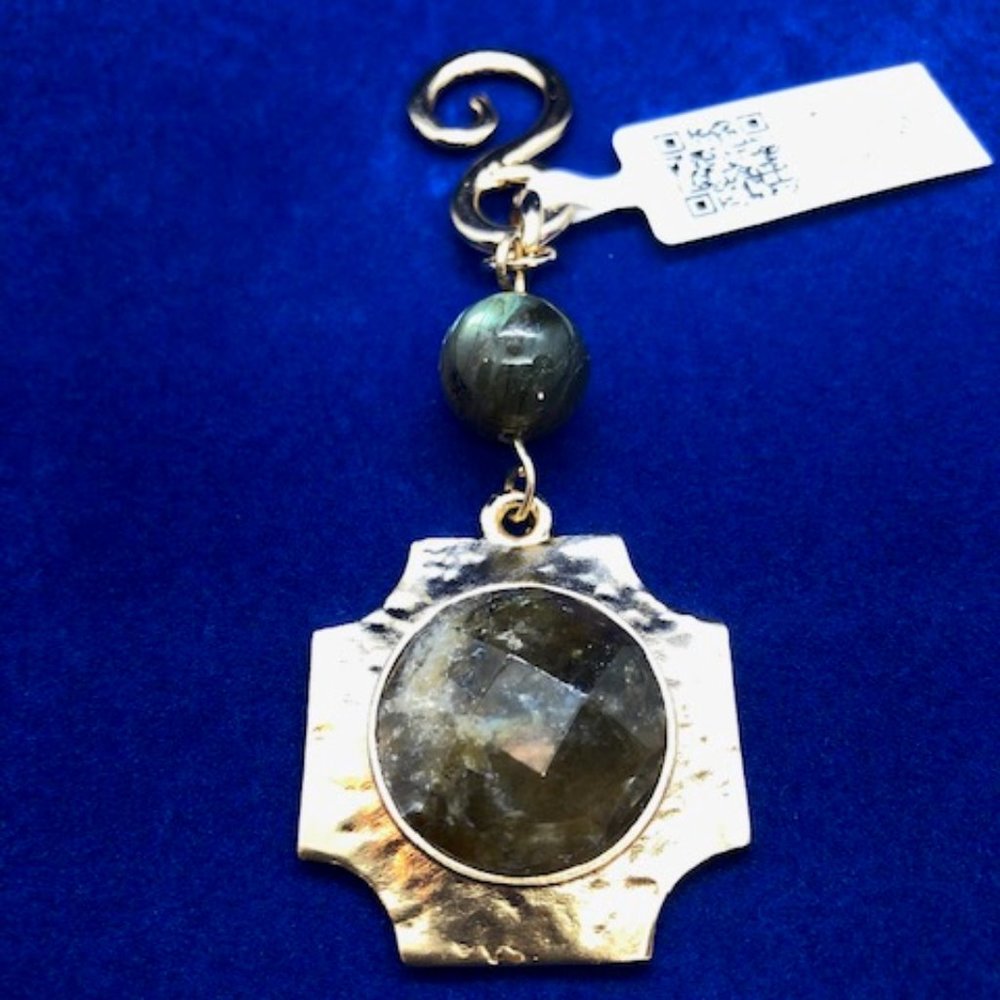 Artisan Modernist Stephanie Kantis DREAM PENDANT Faceted LABRADORITE